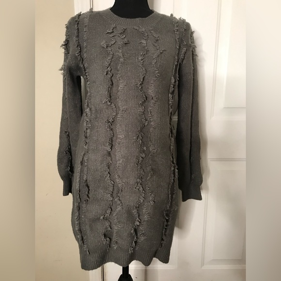 ADORA Grey Sweater Dress EUC size (M/L) - Picture 4 of 5